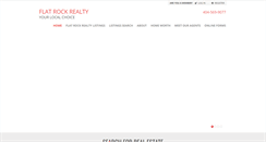 Desktop Screenshot of flatrockrealty.net